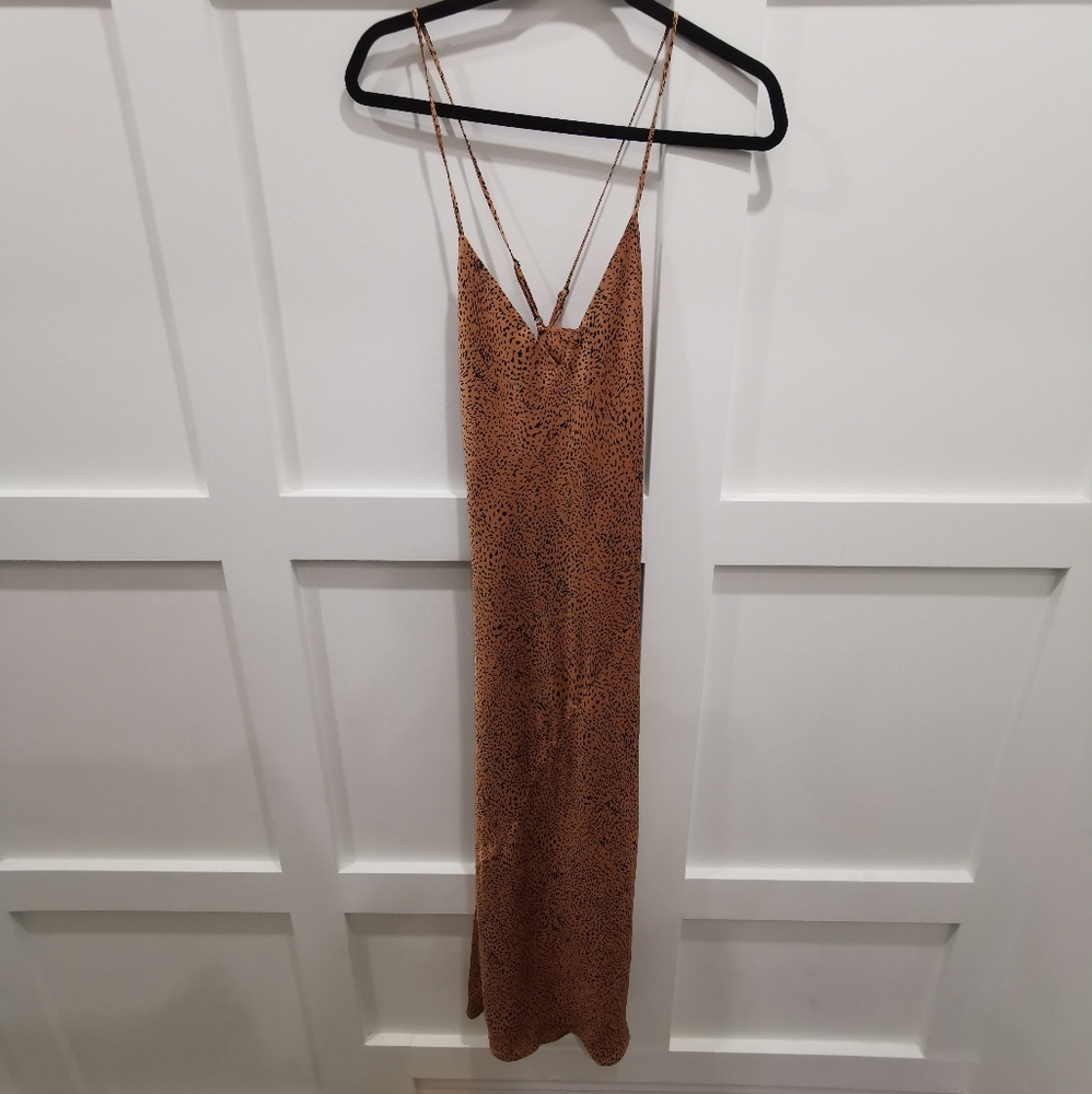 Aritzia Babaton Bellamy Satin Dress